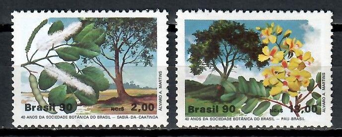 Znaczek Brazylia 1990 Mi 2340-2341 Czyste **