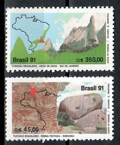 Znaczek Brazylia 1991 Mi 2422-2423 Czyste **