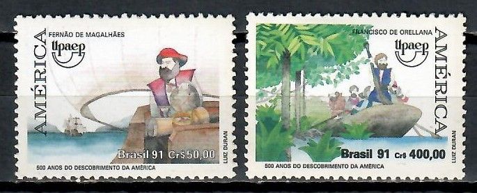 Znaczek Brazylia 1991 Mi 2433-2434 Czyste **