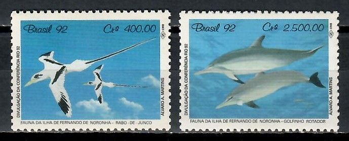 Znaczek Brazylia 1992 Mi 2455-2456 Czyste **
