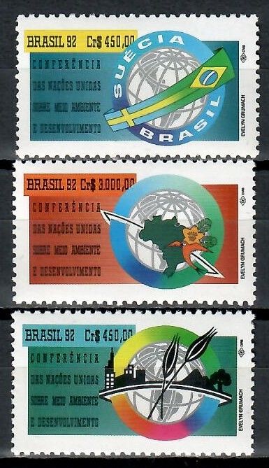 Znaczek Brazylia 1992 Mi 2476-2478 Czyste **