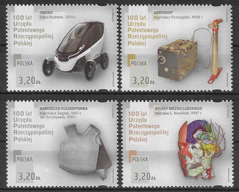 Znaczek Polska 2018 Mi 5054-5057 Fi 4904-4907 Czyste **