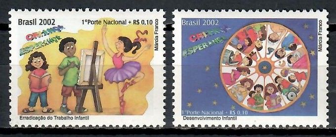 Znaczek Brazylia 2002 Mi 3263-3264 Czyste **