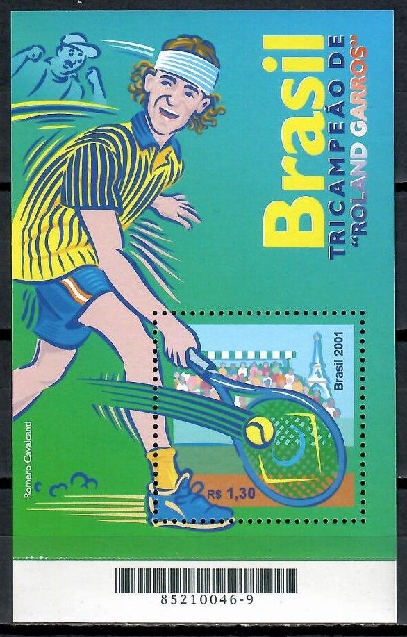 Znaczek Brazylia 2001 Mi bl 116 Czyste **