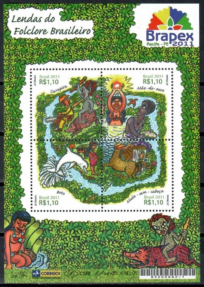 Znaczek Brazylia 2011 Mi bl 154 Czyste **