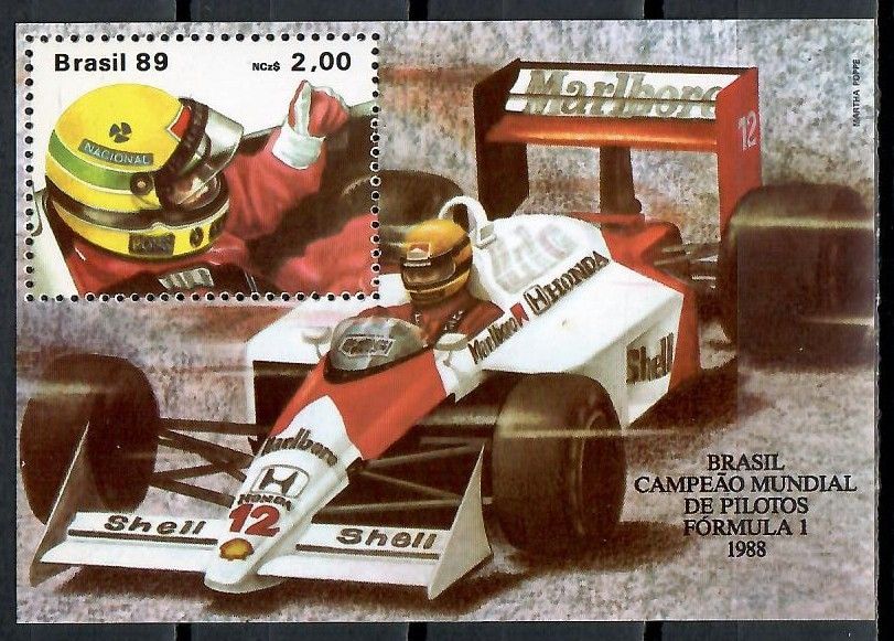 Znaczek Brazylia 1989 Mi bl 77 Czyste **