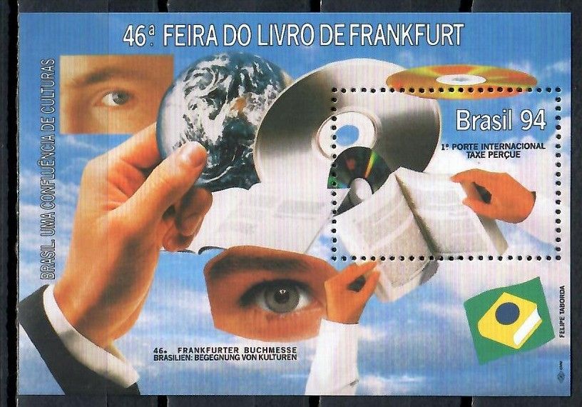 Znaczek Brazylia 1994 Mi bl 94 Czyste **
