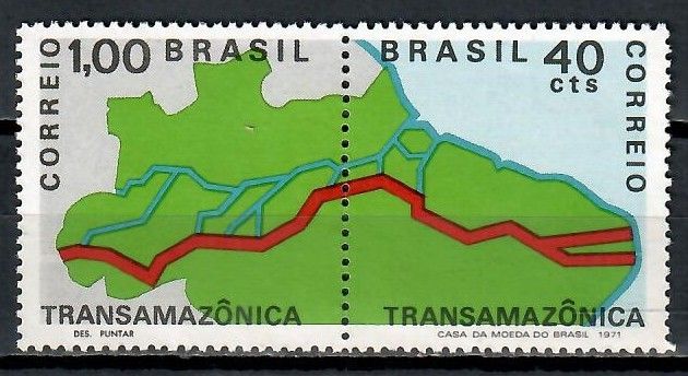 Znaczek Brazylia 1971 Mi 1283-1284 Czyste **