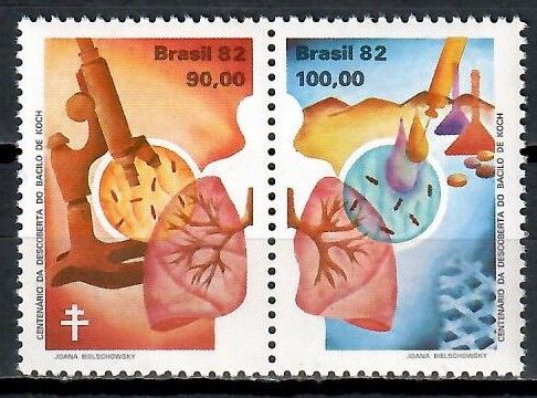 Znaczek Brazylia 1982 Mi 1879-1880 Czyste **