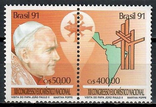 Znaczek Brazylia 1991 Mi 2429-2430 Czyste **