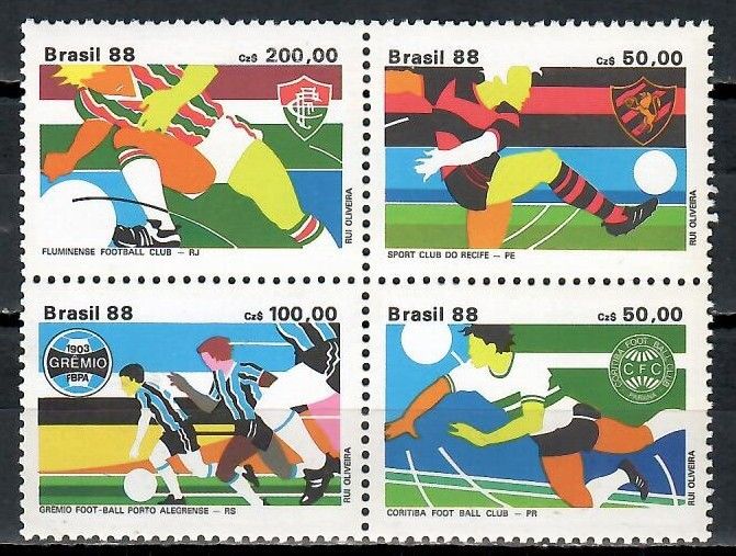 Znaczek Brazylia 1988 Mi 2264-2267 Czyste **