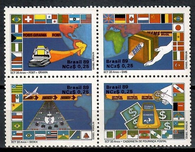Znaczek Brazylia 1989 Mi 2289-2292 Czyste **