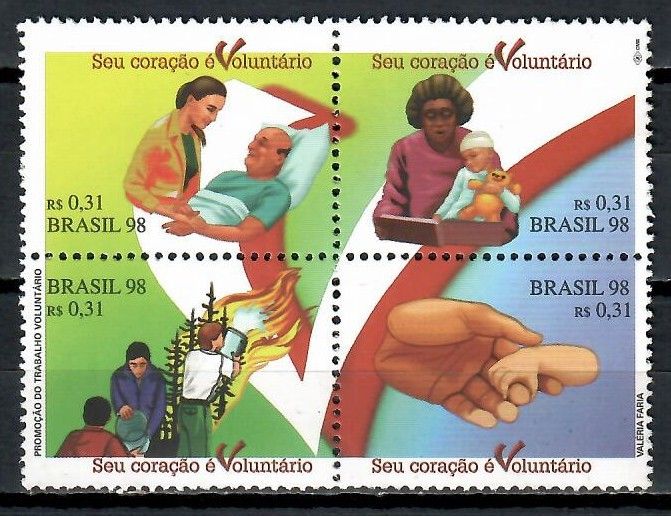 Znaczek Brazylia 1998 Mi 2818-2821 Czyste **