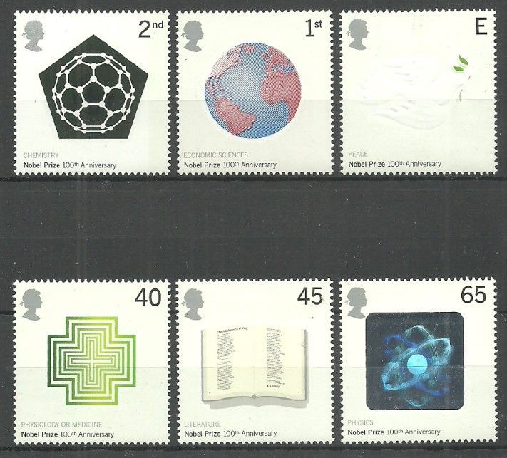 Znaczek Wielka Brytania 2001 Mi 1954-1959 Czyste **
