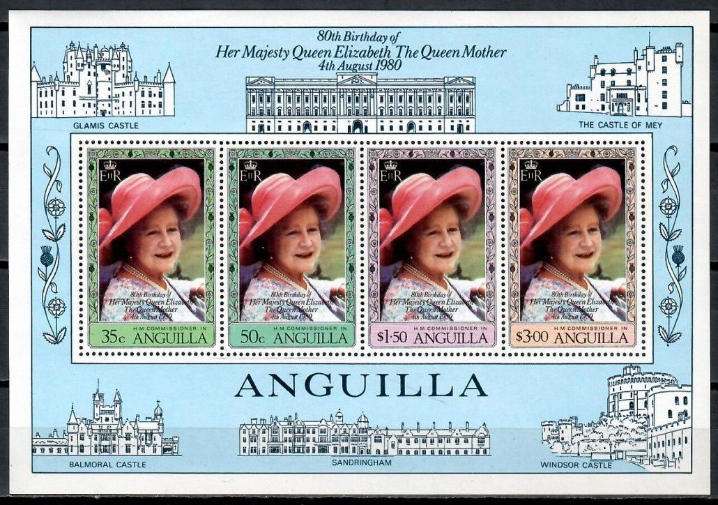 Znaczek Anguilla 1980 Mi bl 33 Czyste **