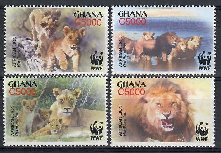 Znaczek Ghana 2004 Mi 3701-3704 Czyste **