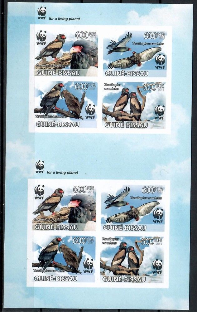Znaczek Gwinea Bissau 2011 Mi ark 5229-5232B Czyste **