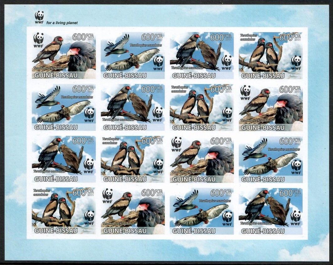 Znaczek Gwinea Bissau 2011 Mi zd ark 5229-5232B Czyste **