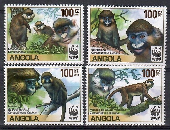 Znaczek Angola 2011 Mi 1858-1861 Czyste **
