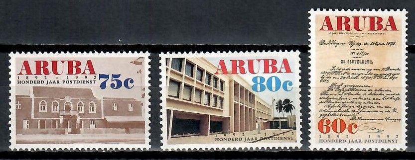 Znaczek Aruba 1992 Mi 103-105 Czyste **