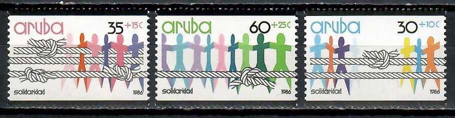 Znaczek Aruba 1986 Mi 13-15 Czyste **