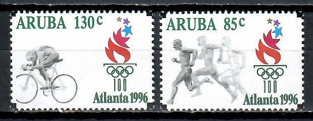 Znaczek Aruba 1996 Mi 178-179 Czyste **
