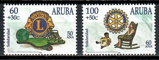 Znaczek Aruba 1998 Mi 219-220 Czyste **