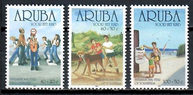 Znaczek Aruba 2001 Mi 282-284 Czyste **
