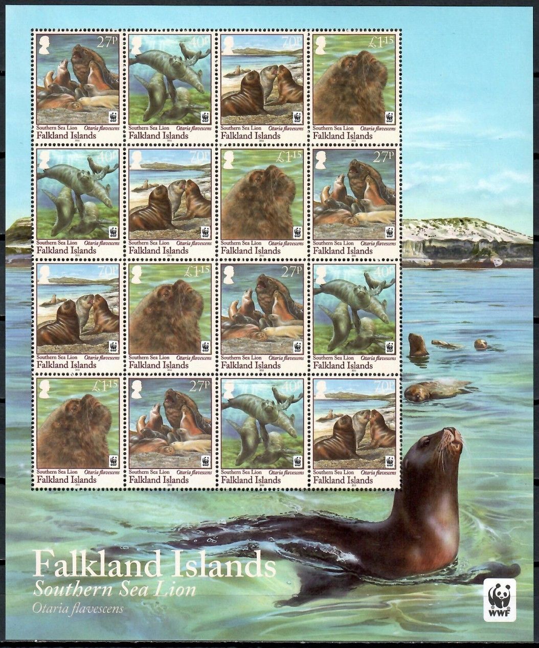 Znaczek Falklandy 2011 Mi ark 1143-1146 Czyste **