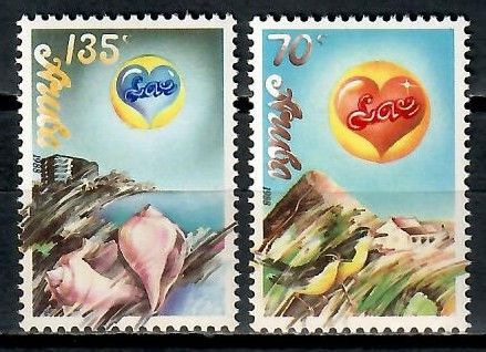 Znaczek Aruba 1988 Mi 44-45 Czyste **