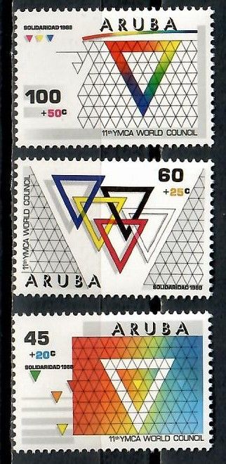 Znaczek Aruba 1988 Mi 46-48 Czyste **