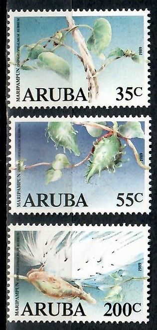 Znaczek Aruba 1989 Mi 57-59 Czyste **