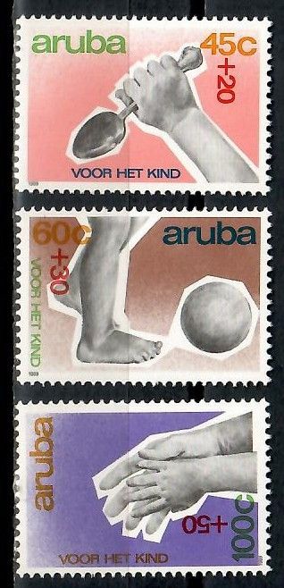 Znaczek Aruba 1989 Mi 64-66 Czyste **