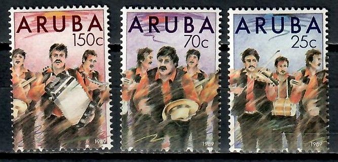 Znaczek Aruba 1989 Mi 67-69 Czyste **