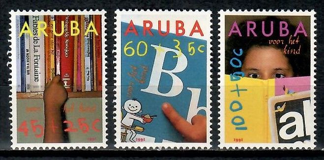 Znaczek Aruba 1991 Mi 97-99 Czyste **