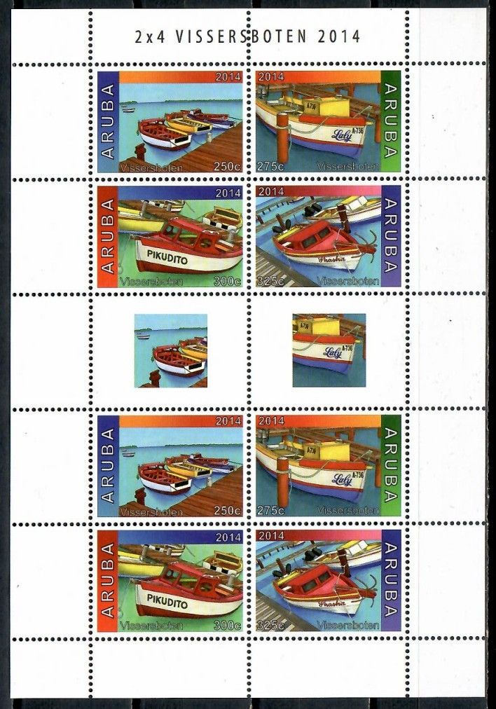 Znaczek Aruba 2014 Mi ark 845-848 Czyste **