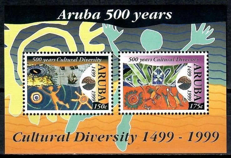 Znaczek Aruba 1999 Mi bl 2 Czyste **