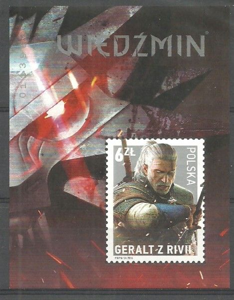 Znaczek Polska 2016 Mi bl 254 Fi bl 294 Czyste **