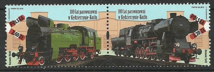 Znaczek Polska 2018 Mi 5011-5012 Fi 4861-4862 Czyste **