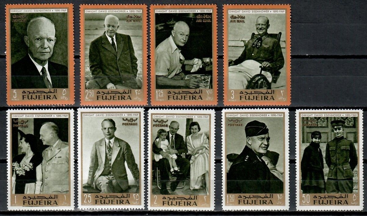 Znaczek Fujeira / Fudżajra 1969 Mi 365-373 Czyste **