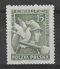 Znaczek Polska 1950 Mi 564 Fi 529 Z podlepką *