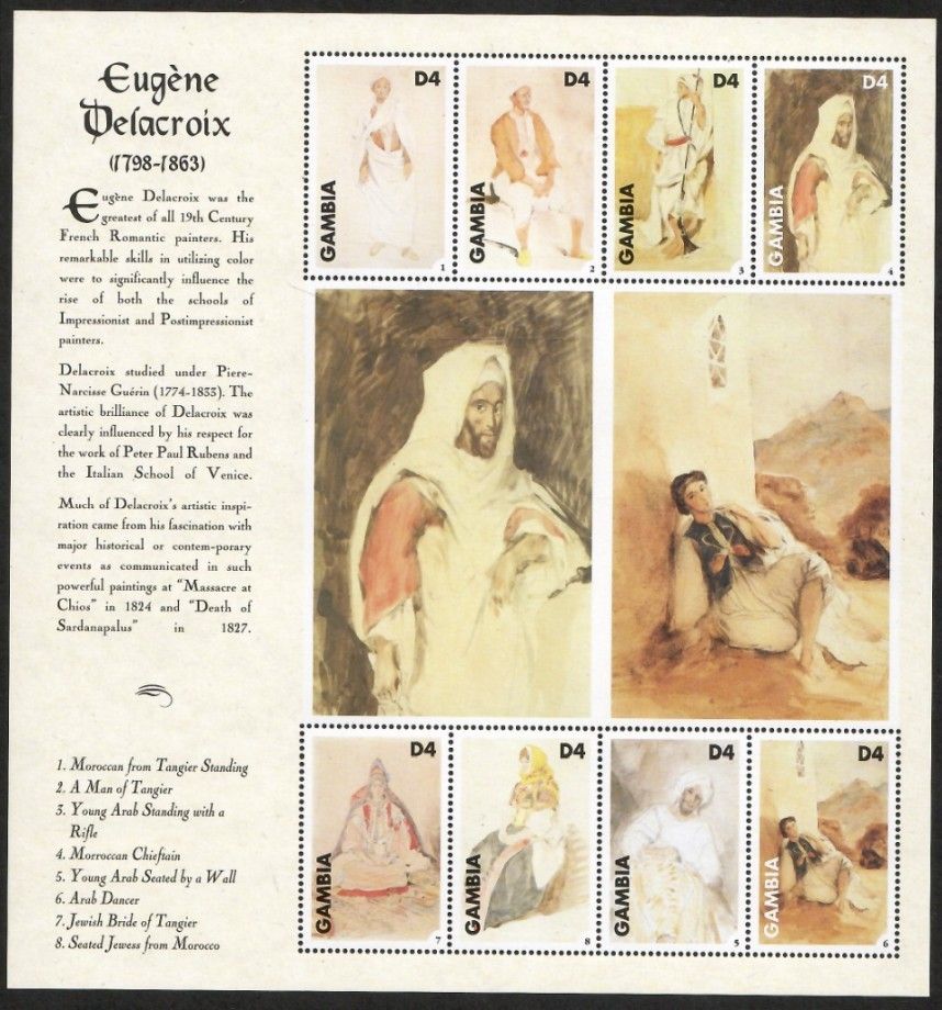 Znaczek Gambia 1998 Mi ark 3115-3122 Czyste **