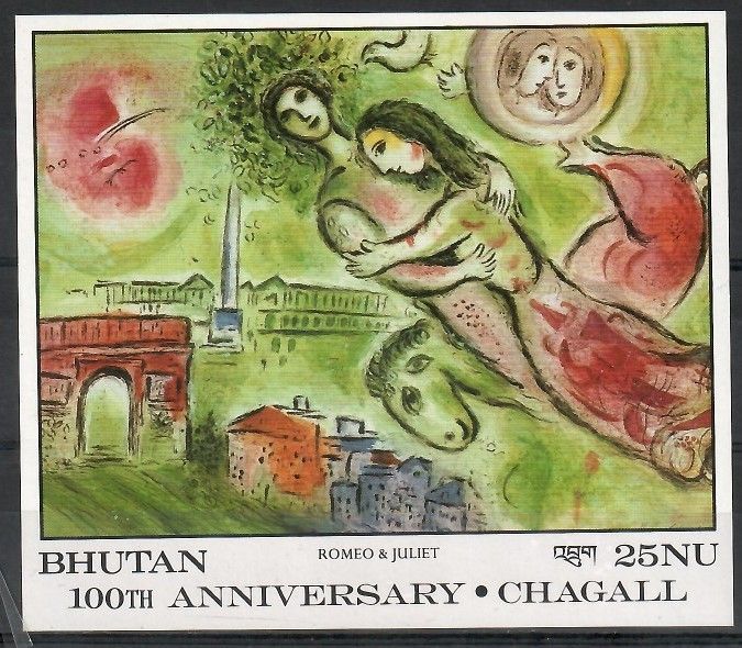 Znaczek Bhutan 1987 Mi bl 146 Czyste **