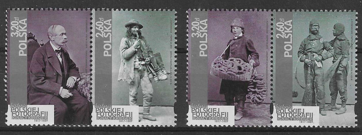 Znaczek Polska 2018 Mi 4983-4986c Fi 4833-4836 Czyste **