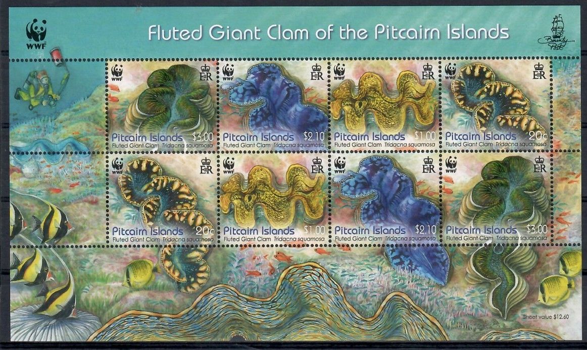 Znaczek Pitcairn 2012 Mi ark 865-868 Czyste **