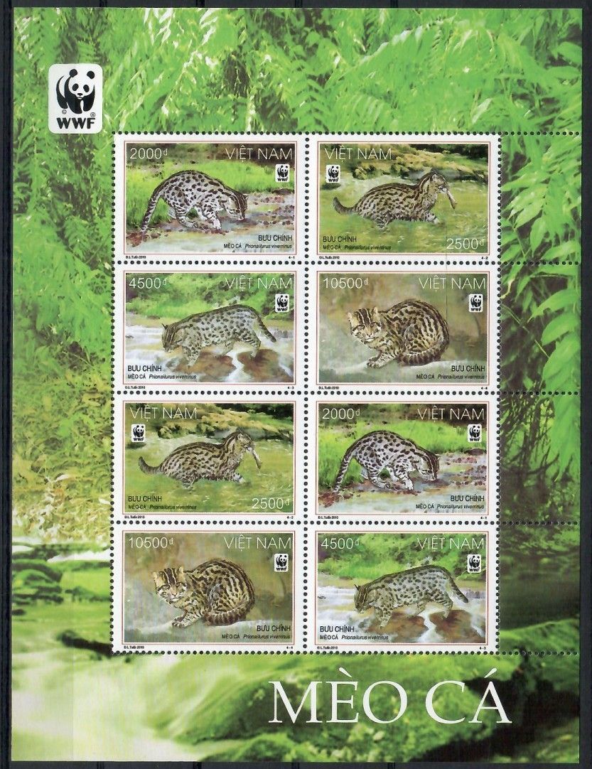 Znaczek Wietnam 2010 Mi ark 3553-3556 Czyste **
