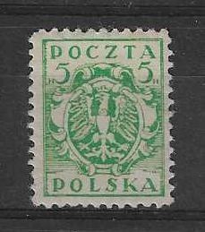Znaczek Polska 1919 Mi 102 Fi 86B Z podlepką *