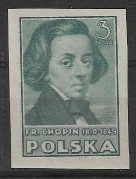 Znaczek Polska 1947 Mi 457B Fi 422A Z podlepką *