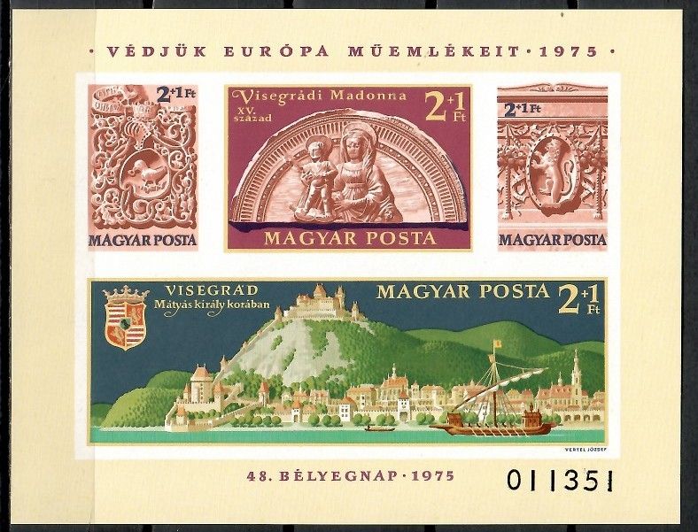 Znaczek Węgry 1975 Mi bl 115B Czyste **