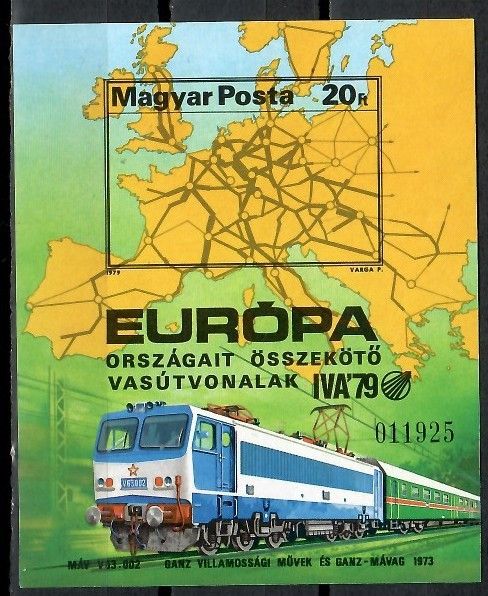 Znaczek Węgry 1979 Mi bl 137B Czyste **